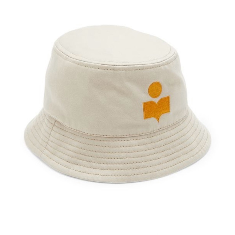 Isabel Marant Cotton Logo Bucket Hat